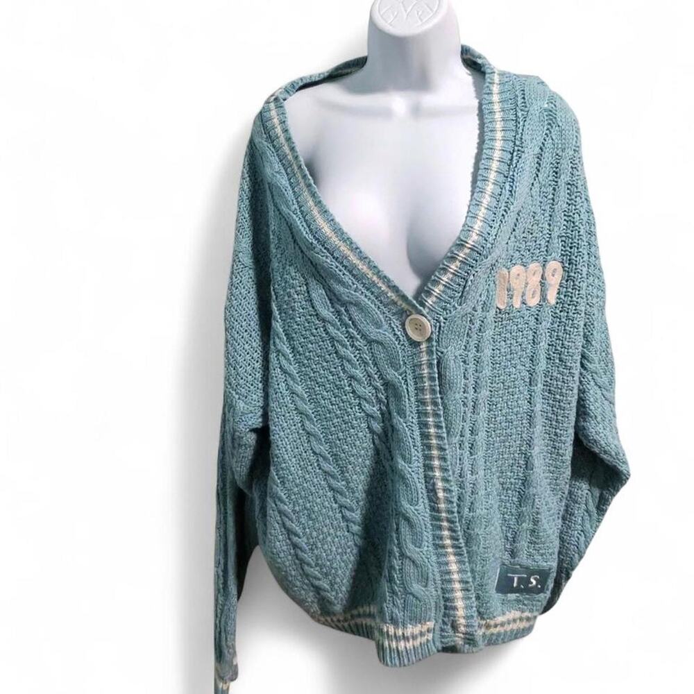 Taylor Swift 1989 (Taylor's Version) Blue Cardigan - Official Merch - Size XL/2X